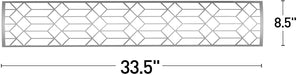 Infratech SS2S39 Single Element Craftsman Motif Upgrade Kit For 39 Inches Heaters - Stainless Steel Color