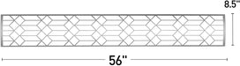 Infratech SS2D61 Dual Element Craftsman Motif Upgrade Kit For 61 Inches Heaters - Stainless Steel Color