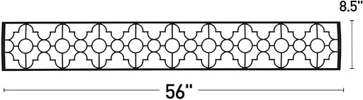 Infratech BL3D61 Dual Element Mediterranean Motif Upgrade Kit For 61 Inches Heaters - Black Color