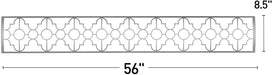 Infratech SS3S61 Single Element Mediterranean Motif Upgrade Kit For 61 Inches Heaters - Stainless Steel Color