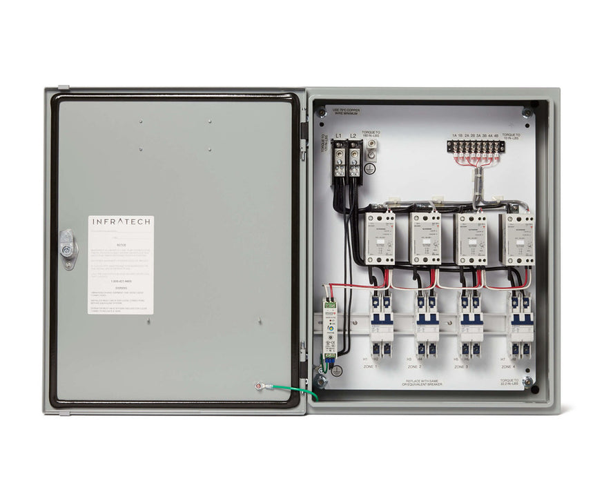 Infratech 30 4062 Home Management System Control - 2 Relay Panel - 20 x 16 x 7 in. - Gray Steel Color