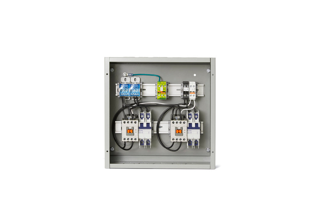 Infratech 14 4710 20B CP-12000-2X Dual Contactor Panel w/ Timer w/ 20 Amp Breaker - Gray Color