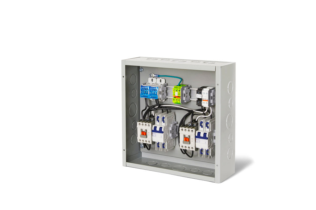 Infratech 14 4710 20B CP-12000-2X Dual Contactor Panel w/ Timer w/ 20 Amp Breaker - Gray Color